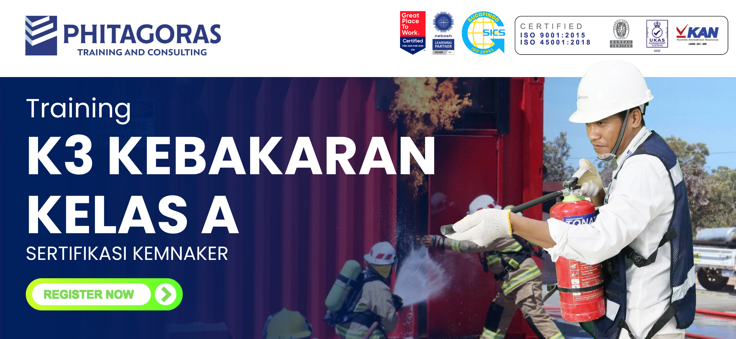 Training K3 Kebakaran kelas A Sertifikasi KEMNAKER
