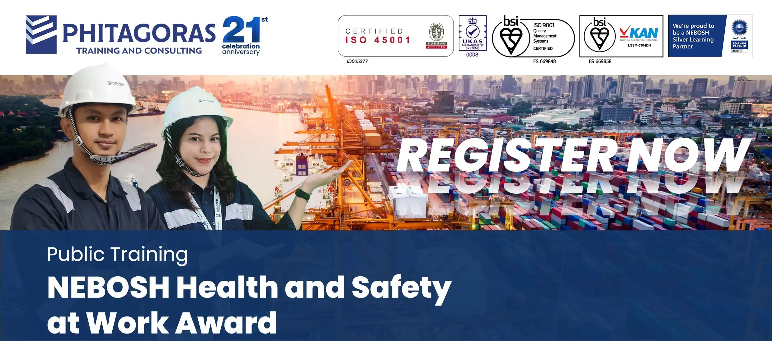 Nebosh Health & Safety at Work Award header