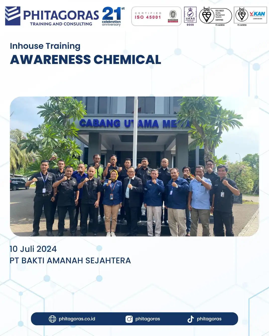 Inhouse Training AWARENESS CHEMICAL - PT BAKTI AMANAH SEJAHTERA Tanggal 10 Juli 2024