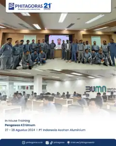 Inhouse Training Pengawas K3 Umum - PT Indonesia Asahan Aluminium Tanggal 27 - 28 Agustus 2024