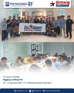 Inhouse Training Rigging & Lifting Plan - PT. Bintang Subsea Indonesia Tanggal 20 - 21 Agustus 2024