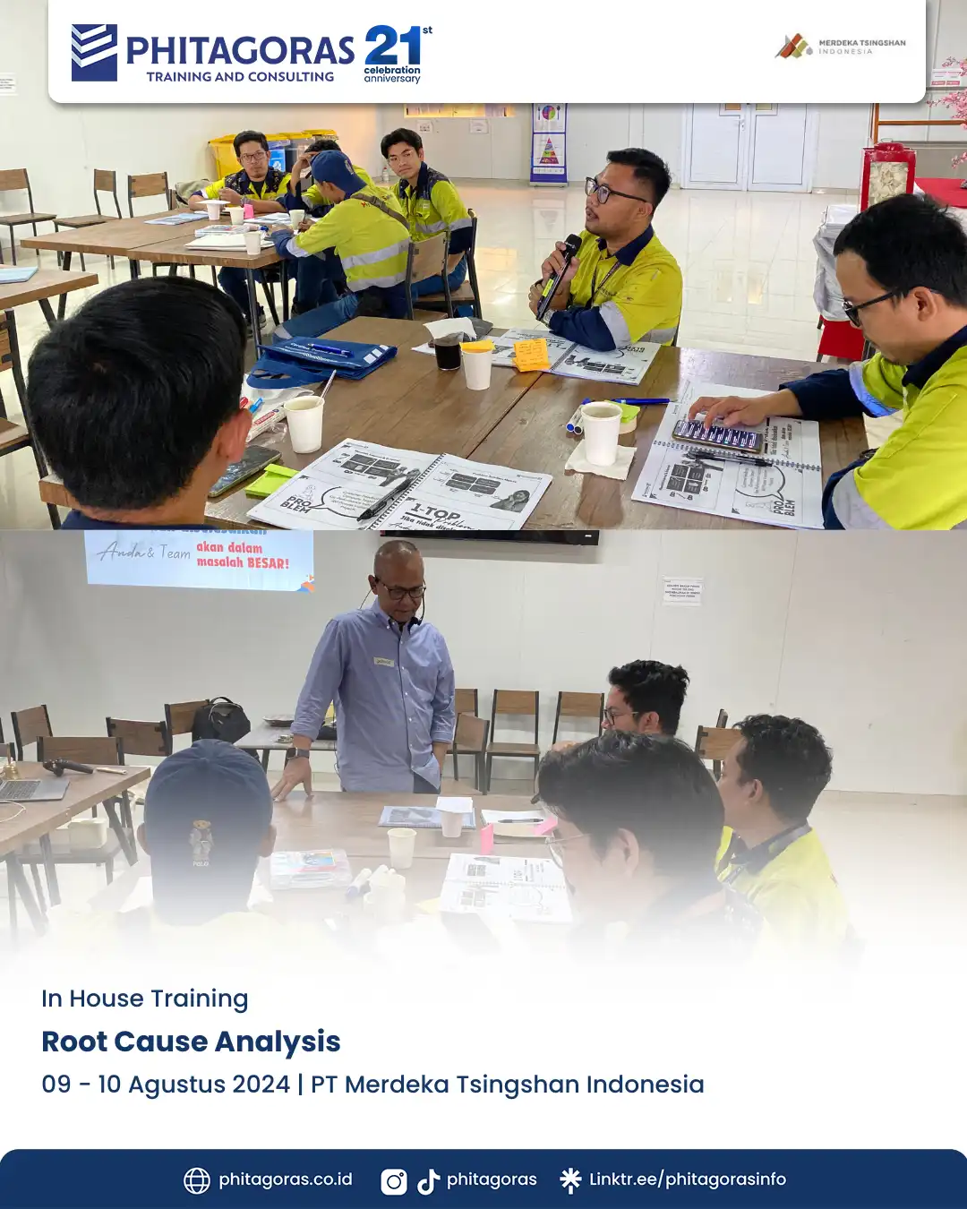 IHT Root Cause Analysis, PT Merdeka Tsingshan Indonesia at Morowali (09-10 Agustus 2024)