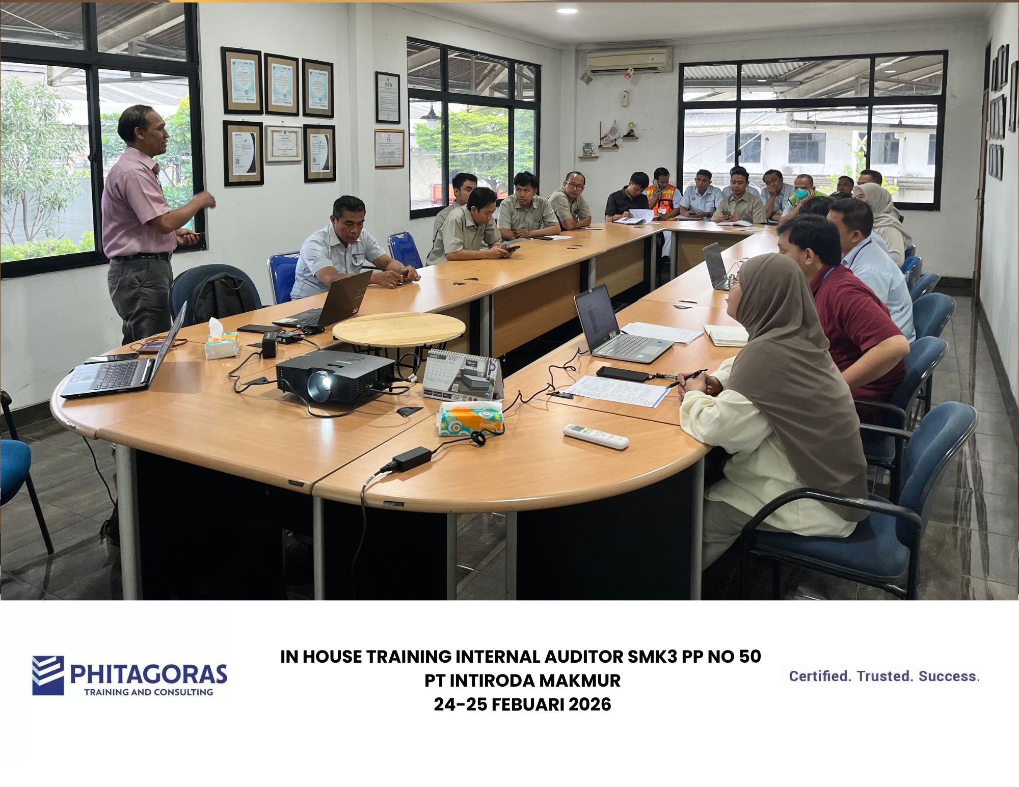 In House Training internal auditor SMK3 PP NO 50 - PT INTIRODA MAKMUR 24-25 Febuari 2026