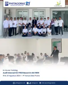 Inhouse Training Audit Internal ISO 17025 Based On ISO 19011 - PT Karya Dewi Putra Tanggal 19 & 20 Agustus 2024