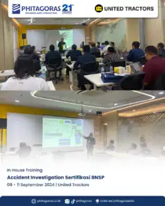 Inhouse Training Accident Investigation Sertifikasi BNSP Tanggal 09 - 11 September 2024