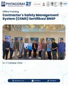 Offline Training K3 Laboratorium Sertifikasi BNSP Tanggal 14-17 Oktober 2024