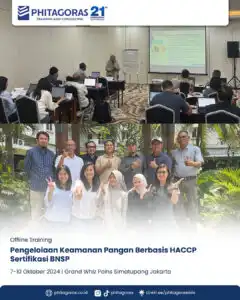 Public Pengelolaan Keamanan Pangan Berbasis HACCP Sertifikasi BNSP, 7 - 10 Oktober 2024.