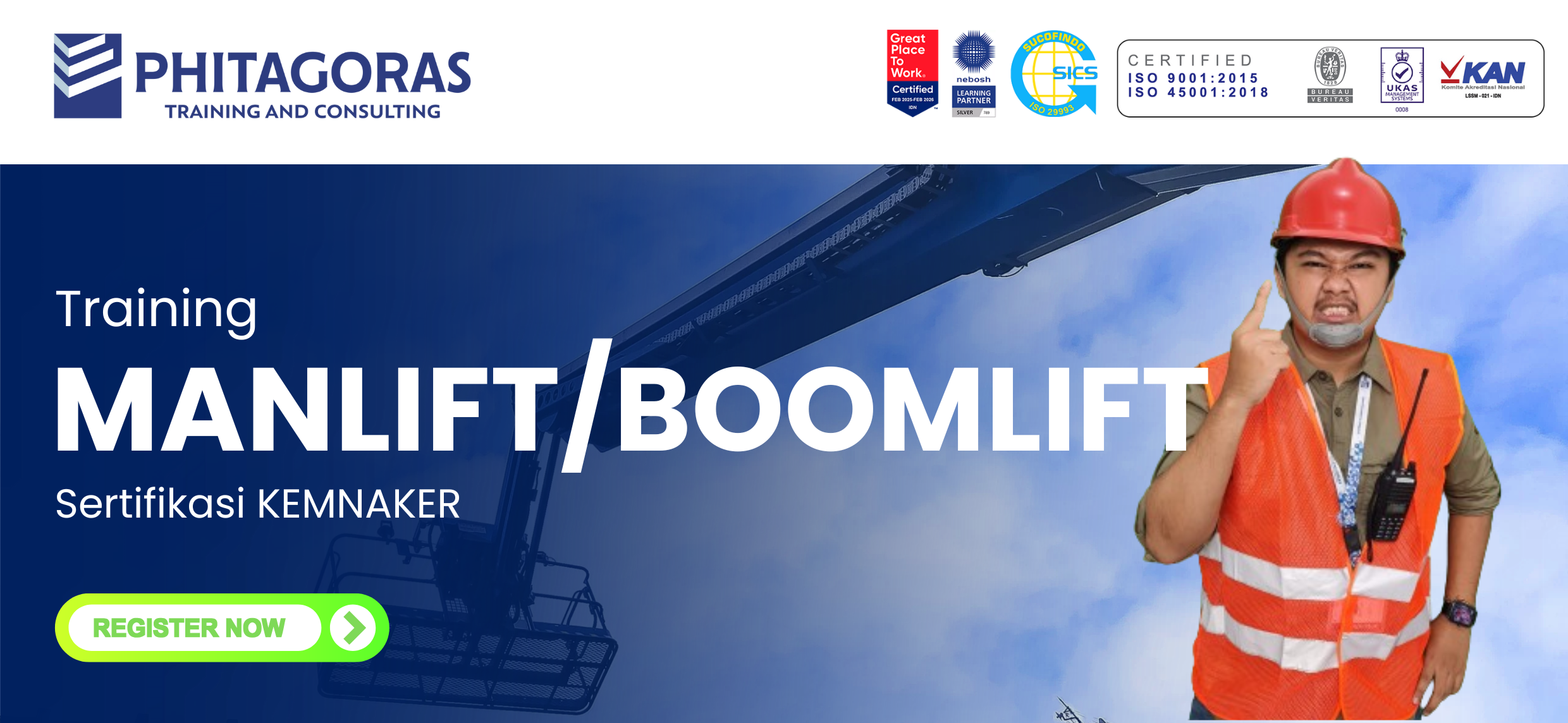 training Manlift Boomlift KEMNAKER