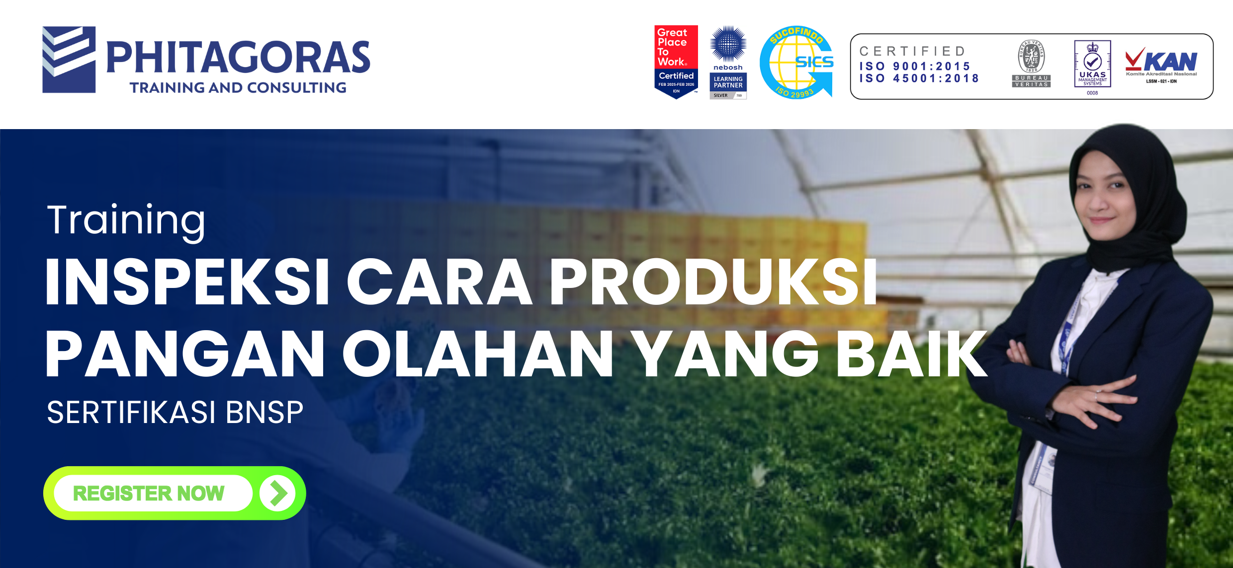 Training Inspeksi Cara Produksi Pangan Olahan yang Baik BNSP