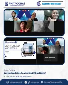 Training Authorized Gas Tester Sertifikasi BNSP, PT Indoturbine (20 - 25 Januari 2025)