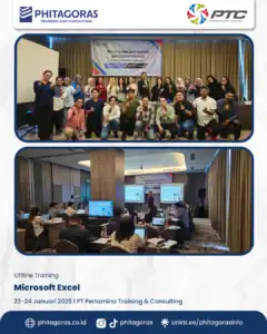 Inhouse Training Microsoft Excel, PT Pertamina Training and Consulting, 23-24 Januari 2025