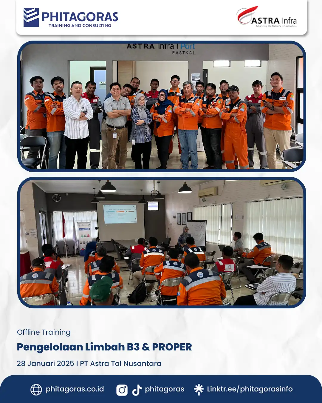 Inhouse Training Pengelolaan Limbah B3 & PROPER, PT Astra Tol Nusantara (28 Januari 2025)