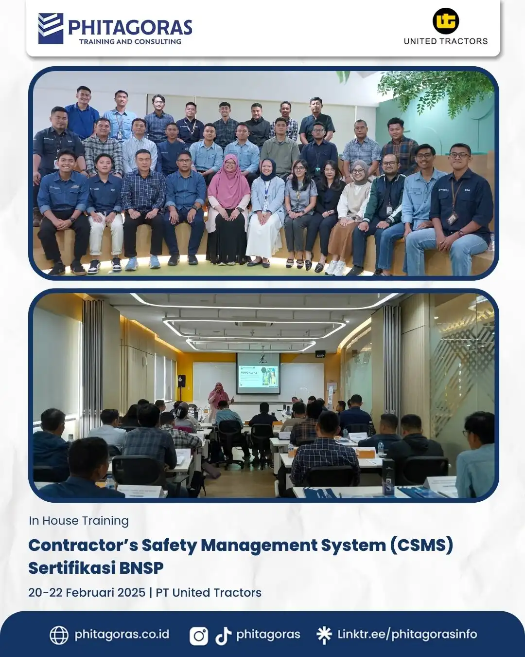 Inhouse Training Contractor’s Safety Management System (CSMS) Sertifikasi BNSP