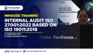 Inhouse Training Internal Audit ISO 270012022 Based on ISO 190112018 - PT Bina Royong Mulia 21 Februari 2025