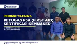 Inhouse Training Petugas P3K (First Aid) Sertifikasi KEMNAKER, PT United Tractors (20-22 Februari 2025)