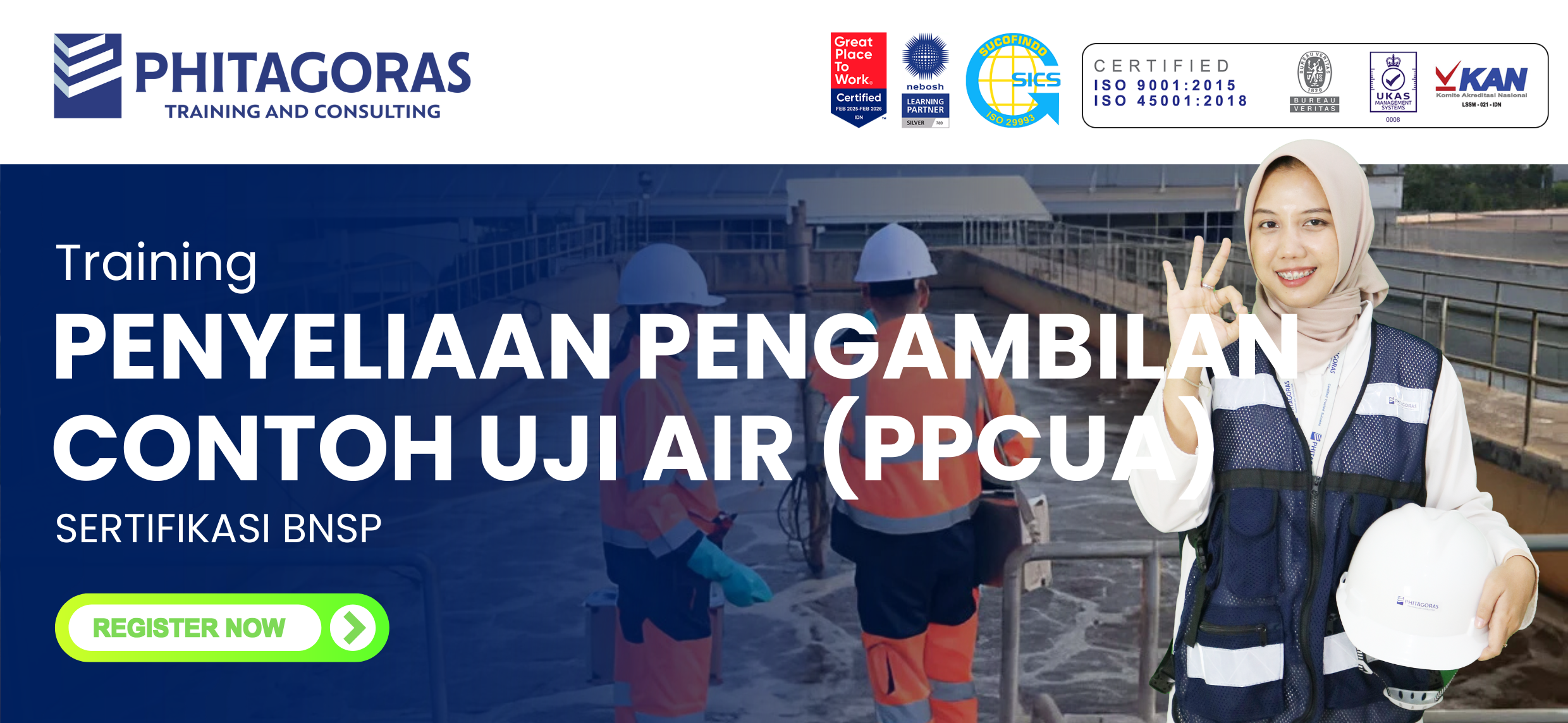 Training Penyeliaan Pengambilan Contoh Uji Air (PPCUA) BNSP