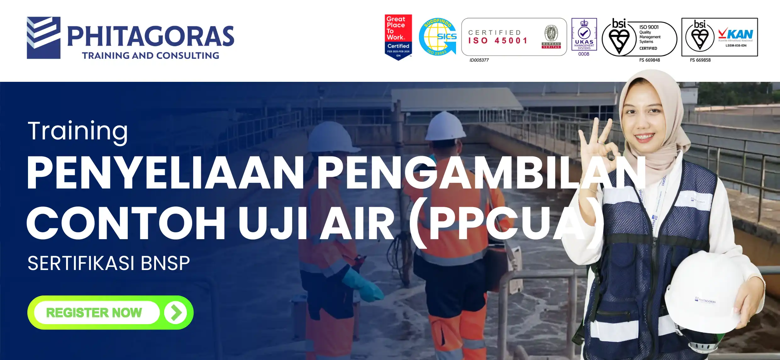 Training Penyeliaan Pengambilan Contoh Uji Air (PPCUA) Sertifikasi BNSP