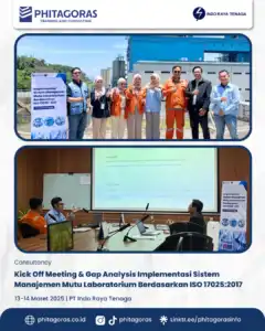 Consultancy - Kick Off Meeting & Gap Analysis Implementasi Sistem Manajemen Mutu Laboratorium Berdasarkan ISO 17025_2017, PT Indo Raya Tenaga (13-14 Maret 2025)