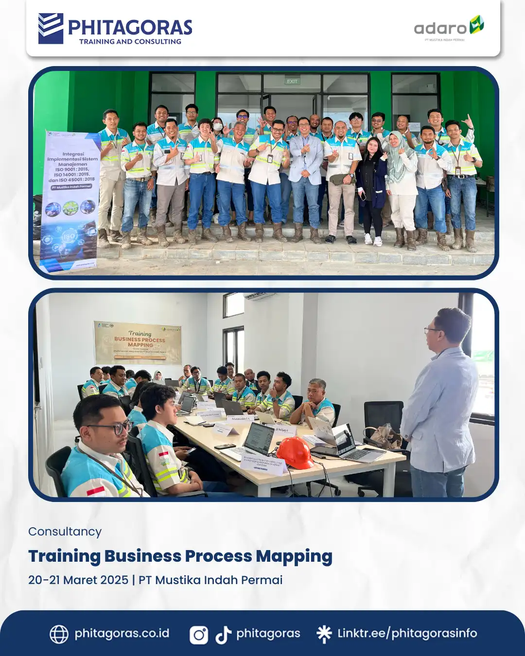 Consultancy Training Business Process Mapping, PT Mustika Indah Permai (20-21 Maret 2025)