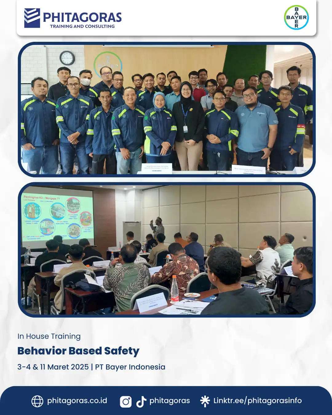 IHT - Behavior Based Safety, PT Bayer Indonesia (3-4 & 11 Maret 2025)