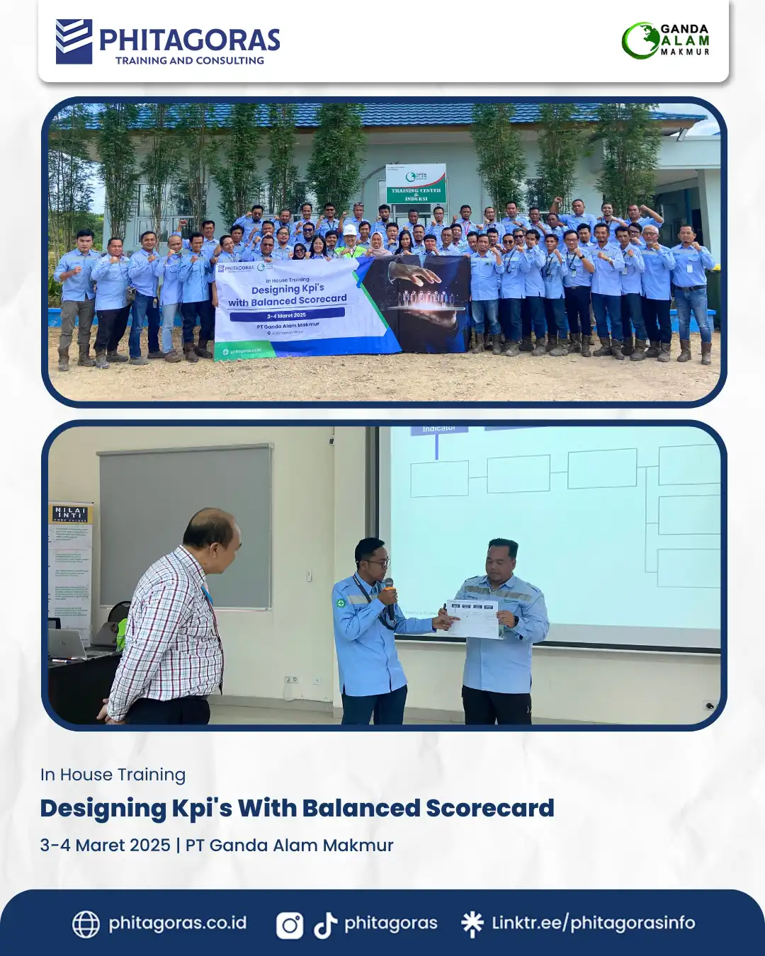 IHT - Designing Kpi's With Balanced Scorecard, PT Ganda Alam Makmur (3-4 Maret 2025