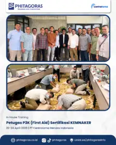 Offline Training Petugas P3K (First Aid) Sertifikasi KEMNAKER, PT Centratama Menara Indonesia (22-24 April 2025)