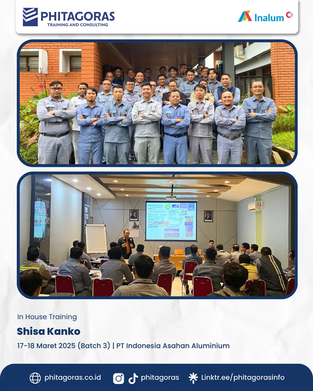 IHT - Shisa Kanko (Batch 3), PT Indonesia Asahan Aluminium (17-18 Maret 2025)