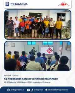 K3 Kebakaran Kelas D Sertifikasi KEMNAKER Batch 1