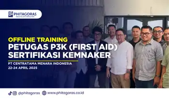 Offline Training Petugas P3K (First Aid) Sertifikasi KEMNAKER - PT Centratama Menara Indonesia 22-24 April 2025