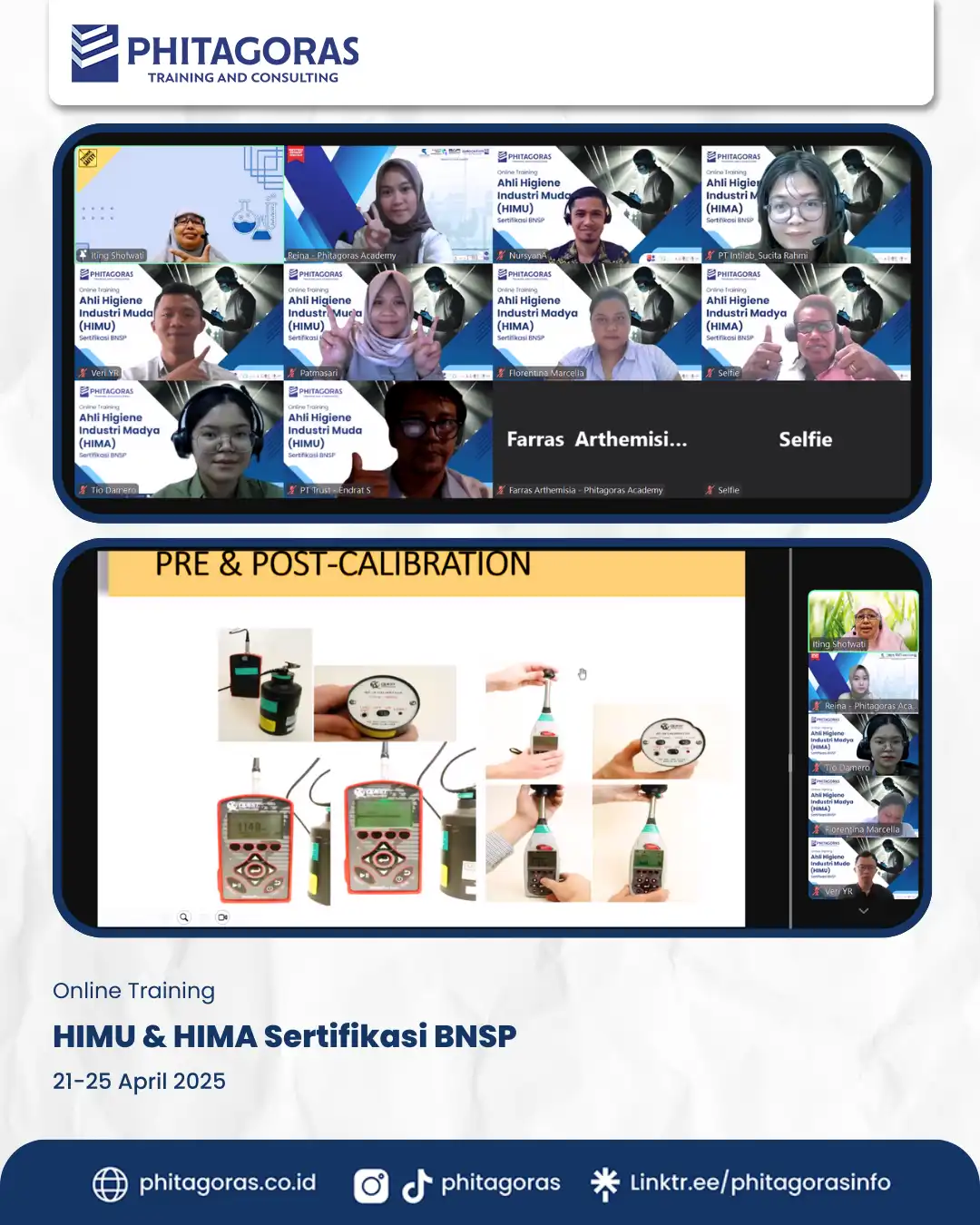 Online Training HIMU & HIMA Sertifikasi BNSP (21-25 April 2025)