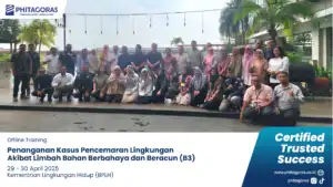 Foto Bersama Penanganan Kasus Pencemaran Lingkungan Akibat Limbah Bahan Berbahaya dan Beracun B3 BPLH