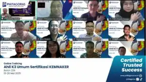 Foto bersama Online Training Ahli K3 Umum Sertifikasi KEMNAKER Batch 209 13-26 Mei 2025