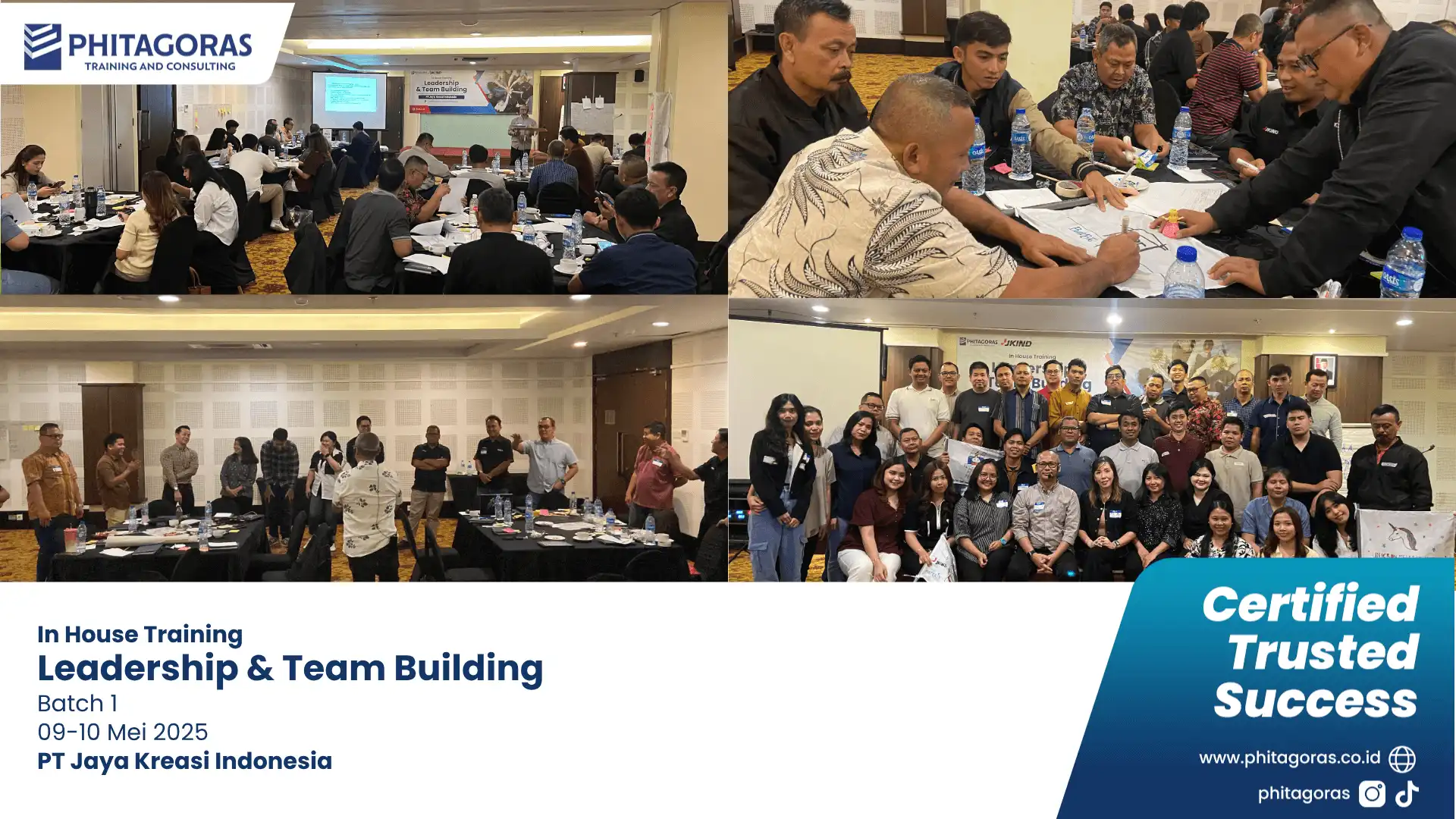 training Leadership & Team Building (Batch 1), PT Jaya Kreasi Indonesia (9-10 Mei 2025)
