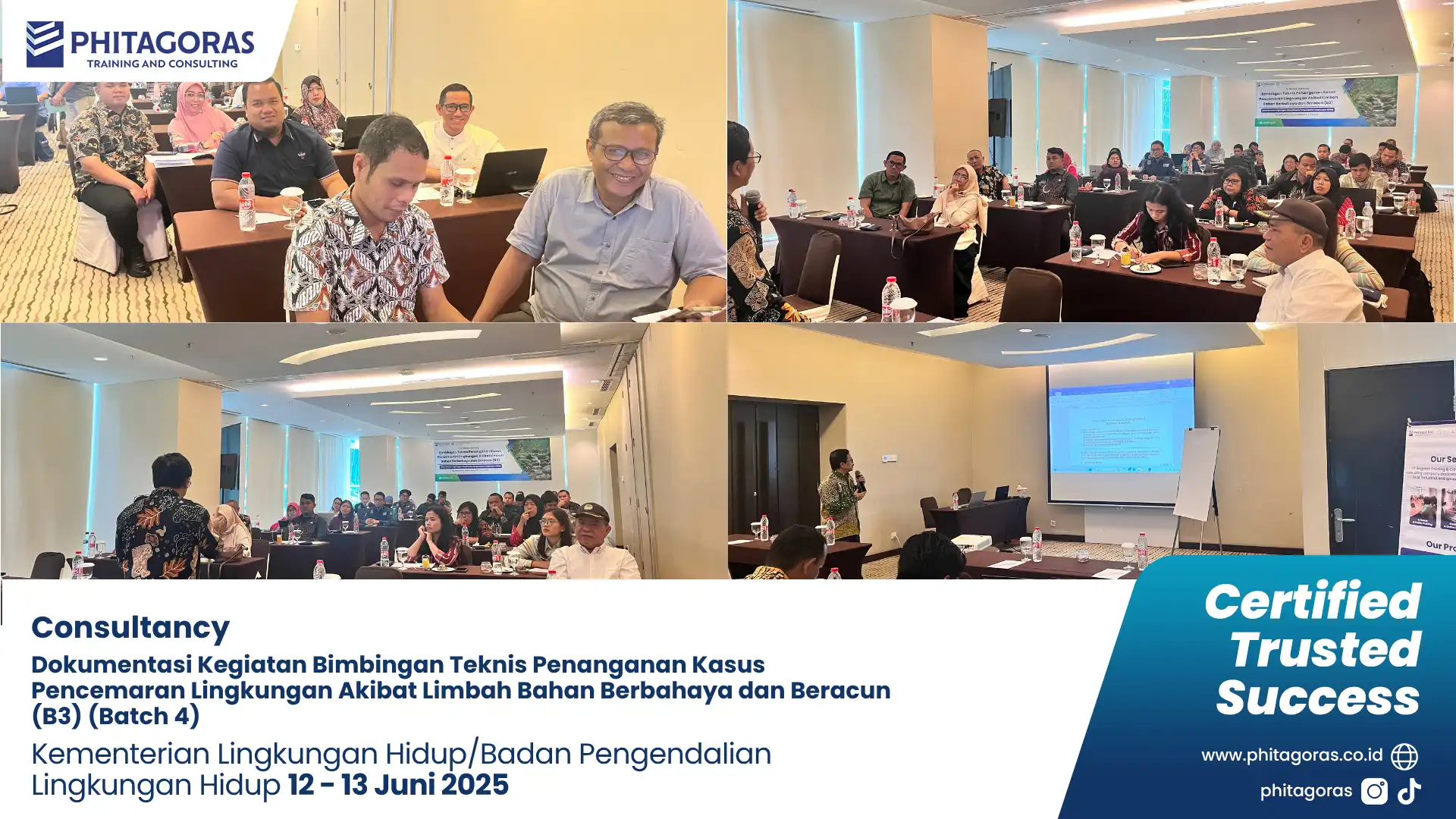 Dokumentasi Kegiatan IHT - Bimbingan Teknis Penanganan Kasus Pencemaran Lingkungan Akibat Limbah Bahan Berbahaya dan Beracun (B3) (Batch 4), Kementerian Lingkungan HidupBadan Pengendalian Lingkung