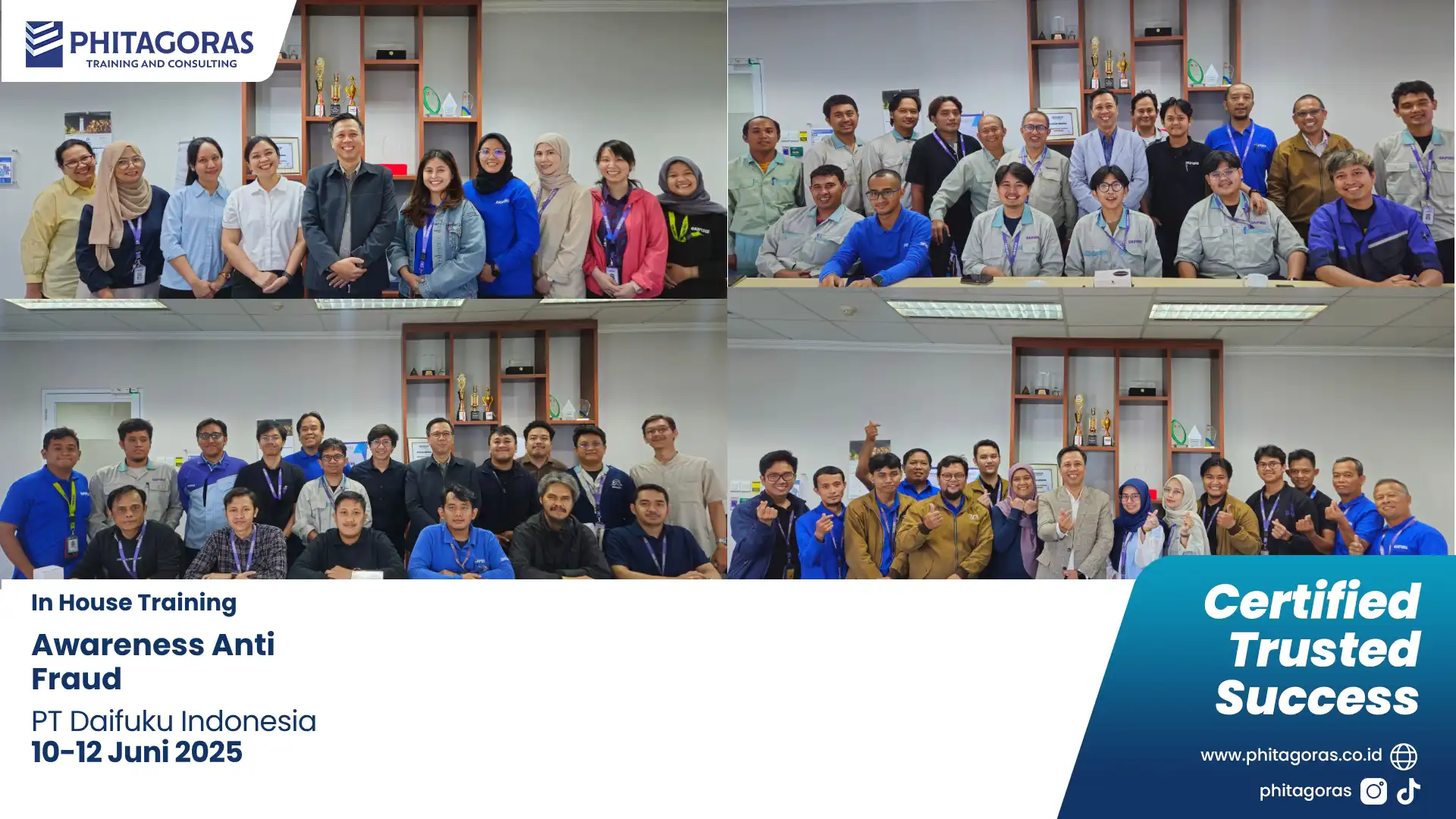 Foto Bersama IHT - Awareness Anti Fraud, PT Daifuku Indonesia (10-12 Juni 2025)