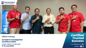 Foto Bersama Offline Training Accident Investigation Sertifikasi BNSP, Hotel Dafam Endkadeli (11-13 Juni 2025)