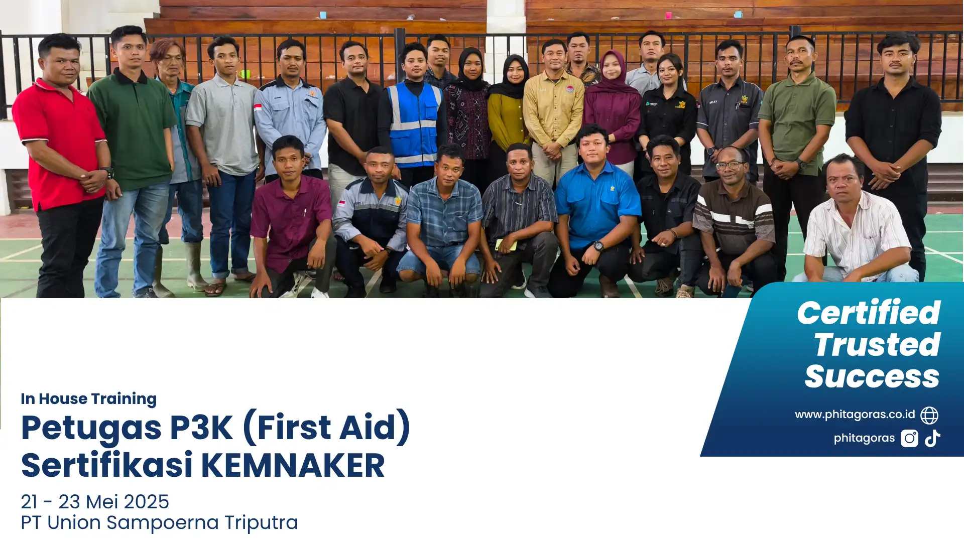 Foto Bersama Peserta Training Operator & Pengawas K3 Migas Sertifikasi BNSP