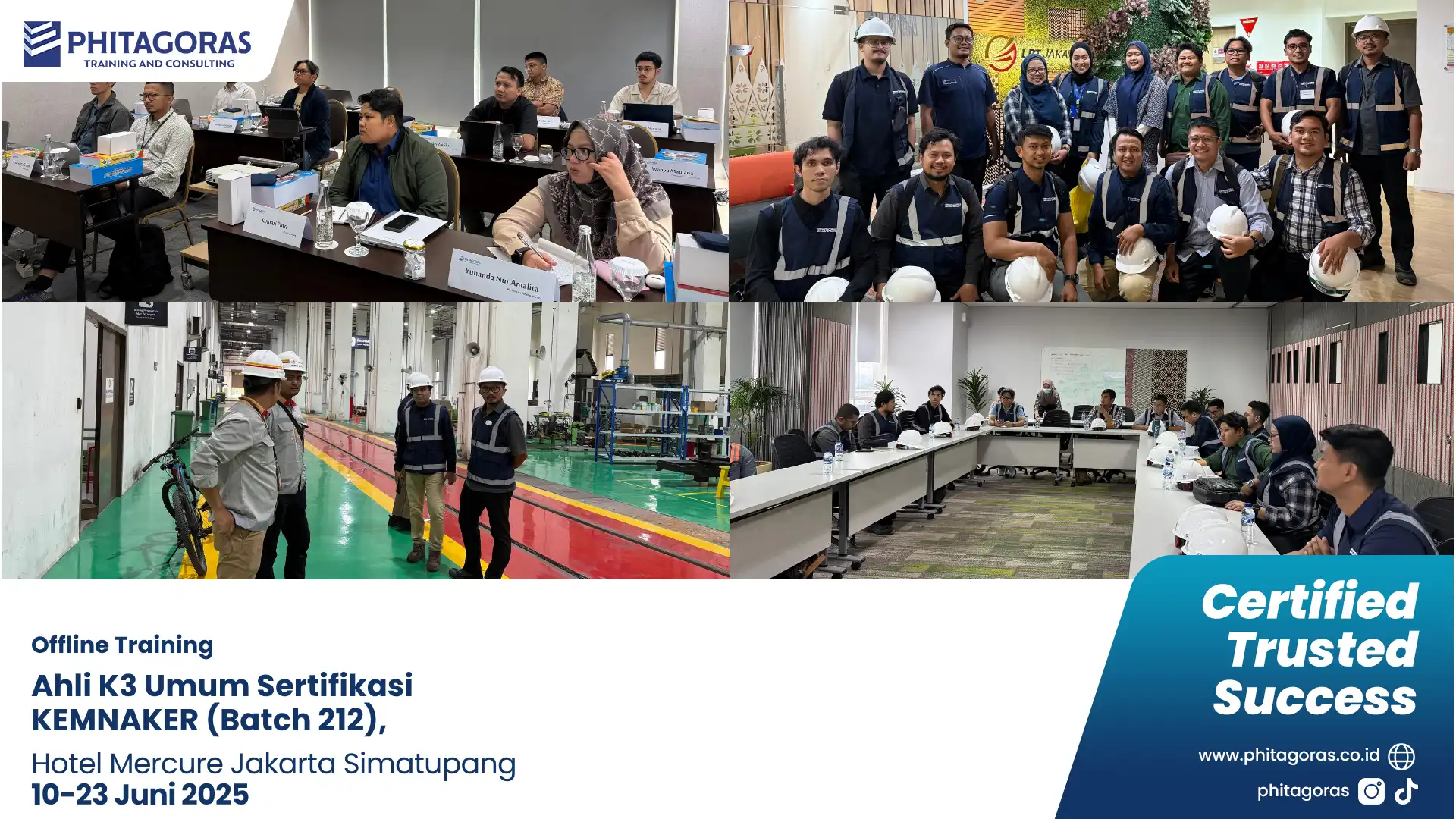 Foto Kegiatan Offline Training - Ahli K3 Umum Sertifikasi KEMNAKER (Batch 212), Hotel Mercure Jakarta Simatupang (10-23 Juni 2025) (1)