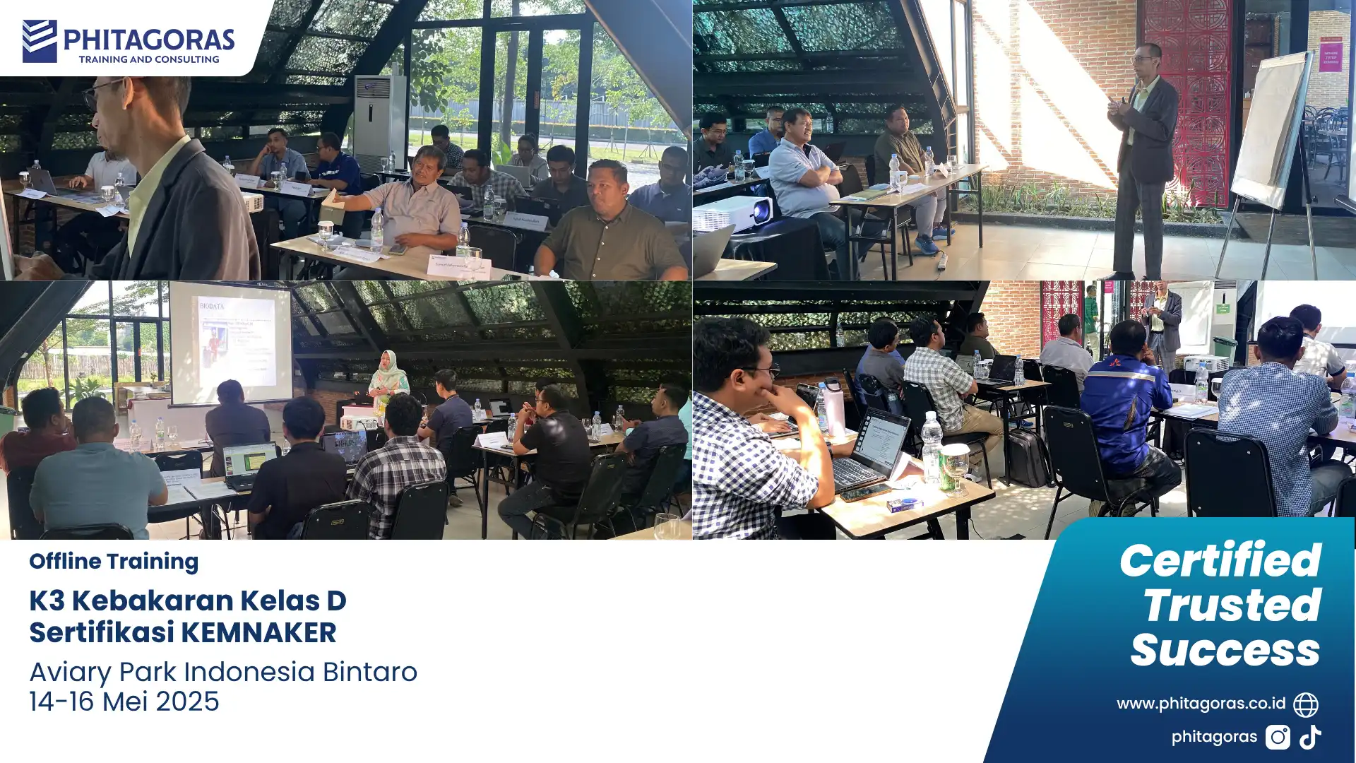 Foto Kegiatan Offline Training K3 Kebakaran Kelas D Sertifikasi KEMNAKER - Aviary Park Indonesia Bintaro 14-16 Mei 2025 (1)
