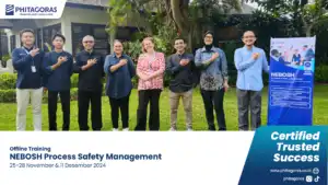 Foto bersama NEBOSH Process Safety Management, 25-28 November & 11 Desember 2024
