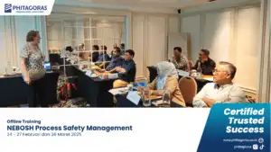 Foto bersama Offline Training NEBOSH Process Safety Management 24 - 27 Februari dan 26 Maret 2025