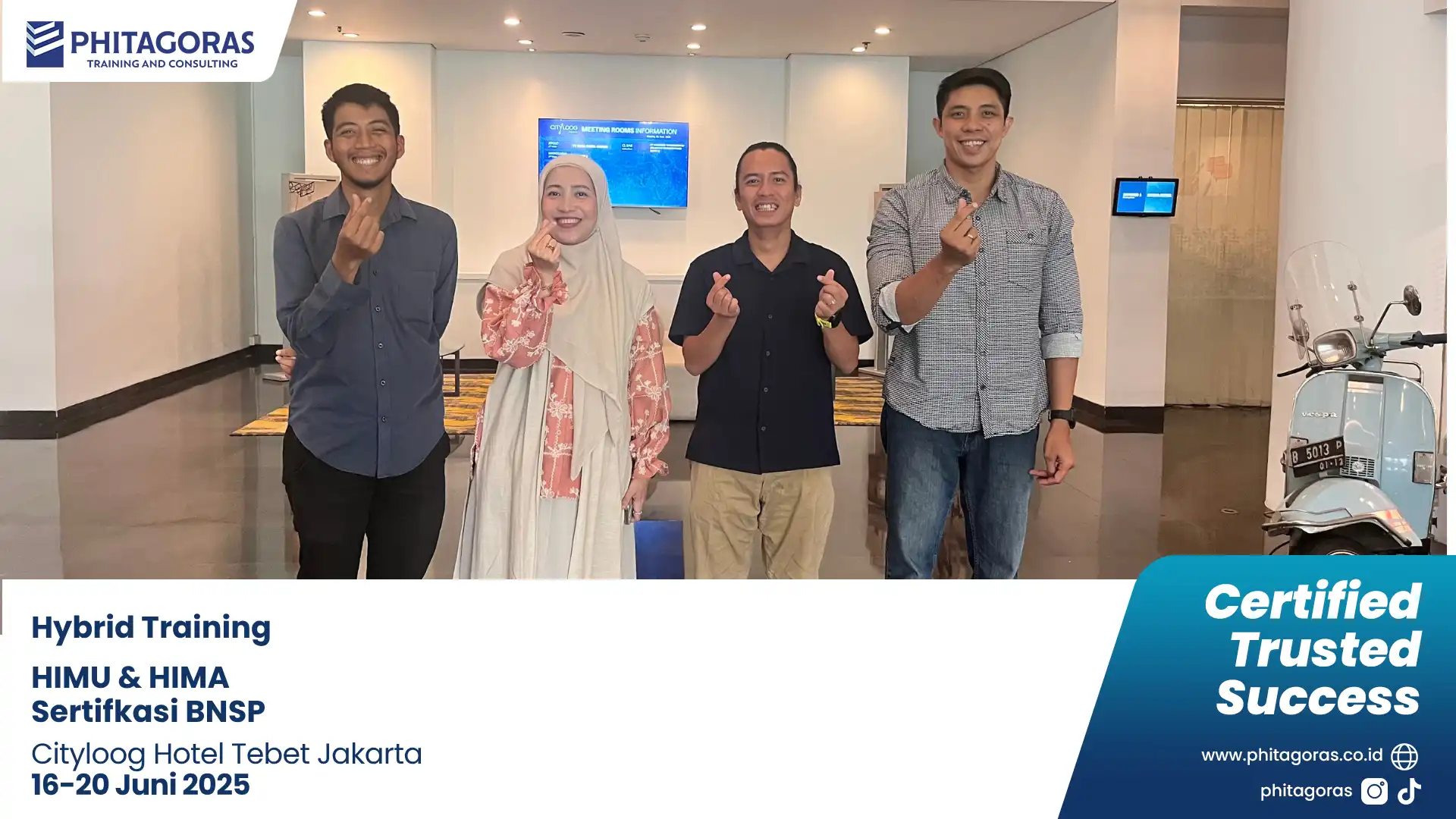 Foto Bersama Hybrid Training HIMU & HIMA Sertifkasi BNSP - Cityloog Hotel Tebet Jakarta 16 - 20 Juni 2025