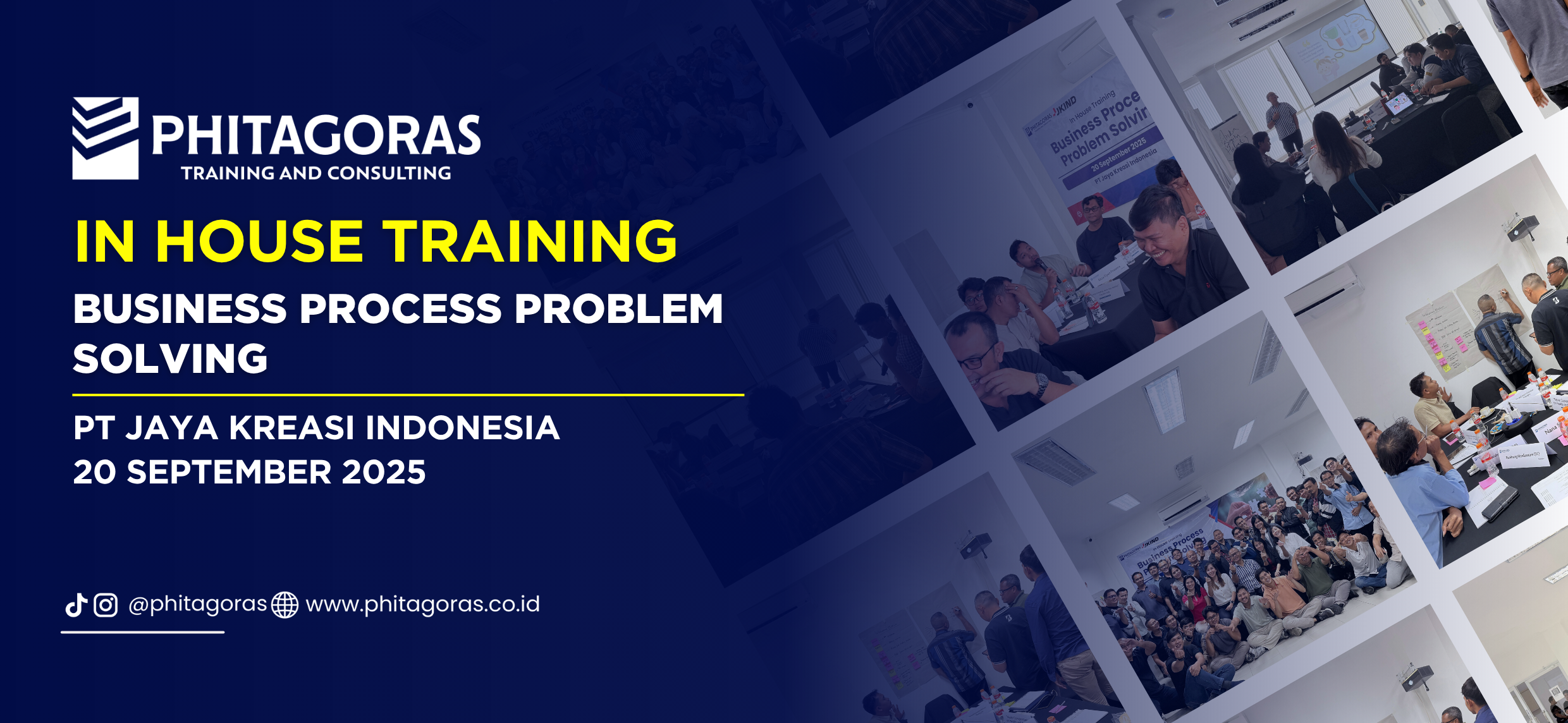 Cover In House Training Business Process Problem Solving - PT Jaya Kreasi Indonesia 20 September 2025