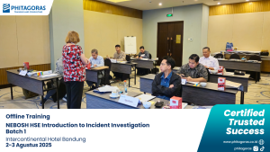 Dokumentasi Kegiatan Offline Training NEBOSH HSE Introduction to Incident Investigation (Batch 1), Intercontinental Hotel Bandung 2-3 Agustus 2025 