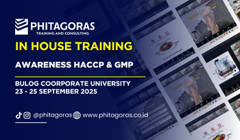 In House Training Awareness HACCP & GMP - BULOG Coorporate University 23 - 25 September 2025