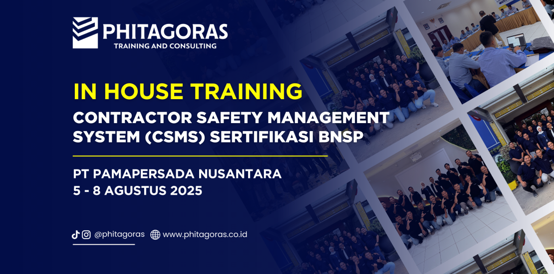In House Training Contractor Safety Management System (CSMS) Sertifikasi BNSP, PT Pamapersada Nusantara 5-8 Agustus 2025