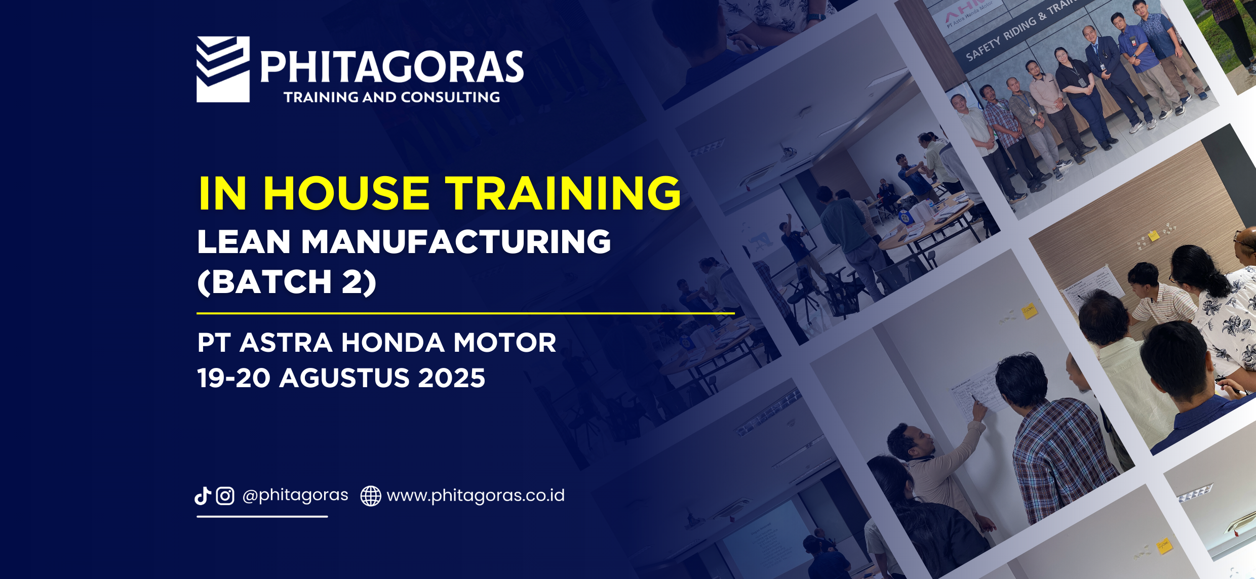 In House Training Lean Manufacturing (Batch 2), PT Astra Honda Motor 19-20 Agustus 2025