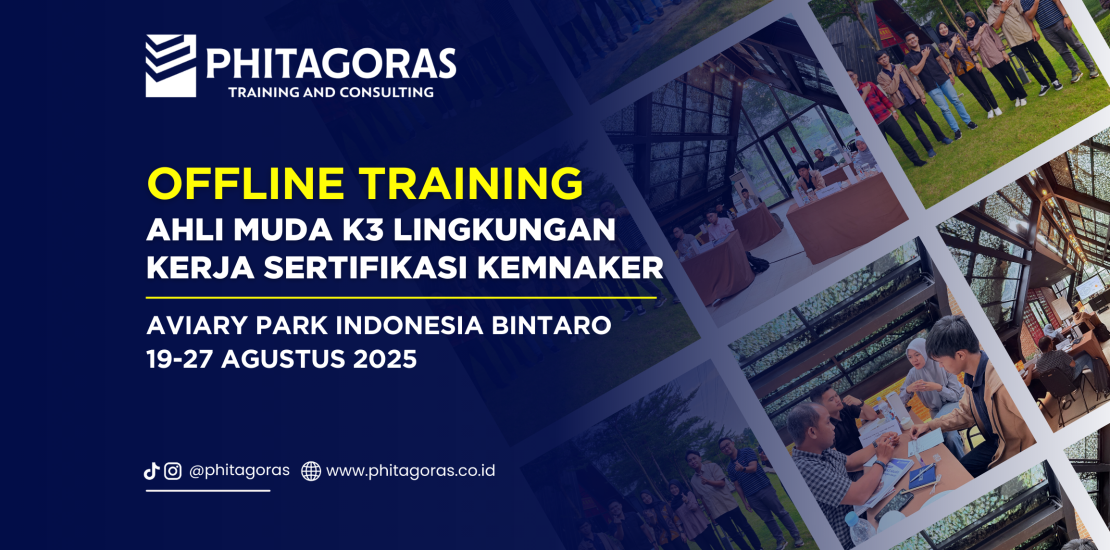 Offline Training - Ahli Muda K3 Lingkungan Kerja Sertifikasi KEMNAKER, Aviary Park Indonesia Bintaro (19-27 Agustus 2025)