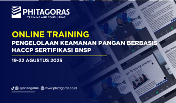 Online Training - Pengelolaan Keamanan Pangan Berbasis HACCP Sertifikasi BNSP (19-22 Agustus 2025)