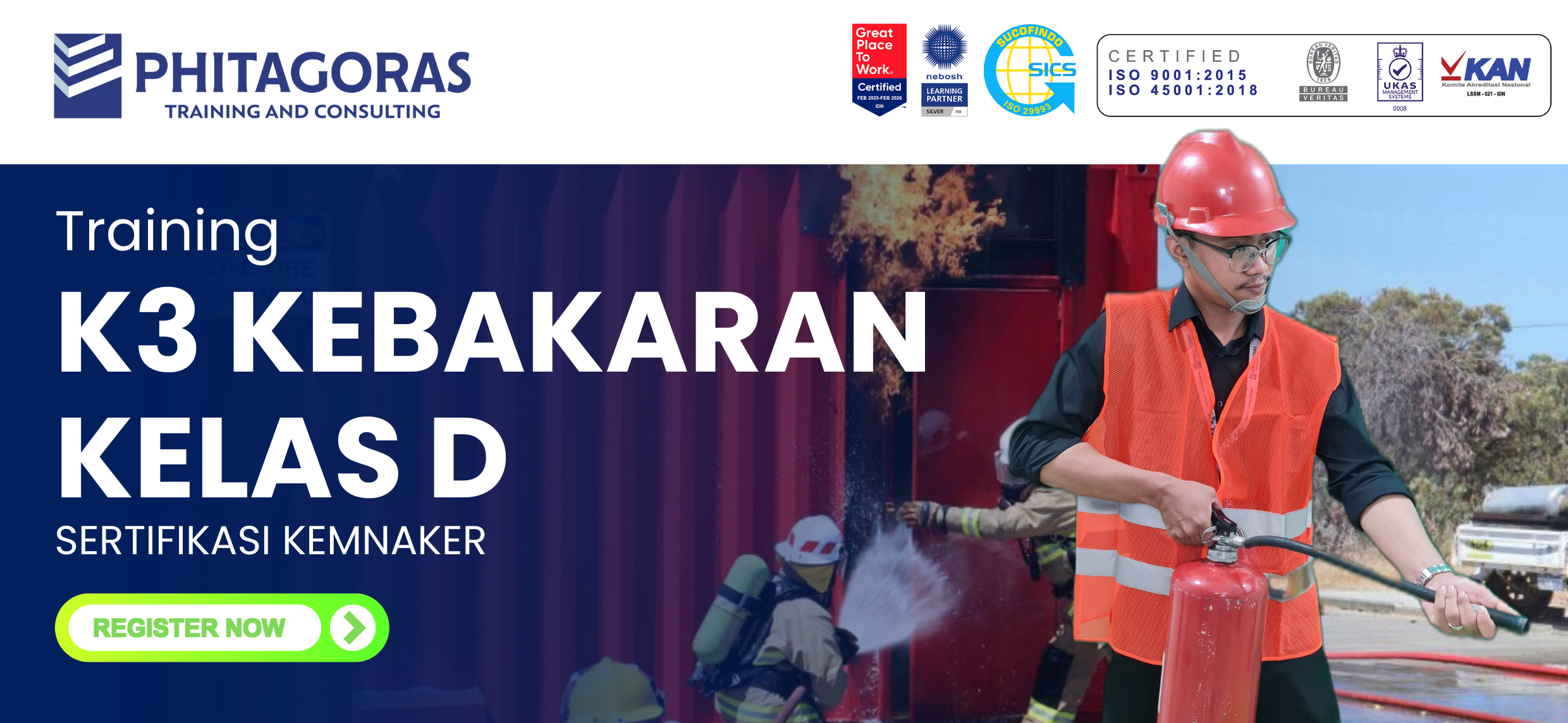 Training K3 Kebakaran kelas D Sertifikasi KEMNAKER